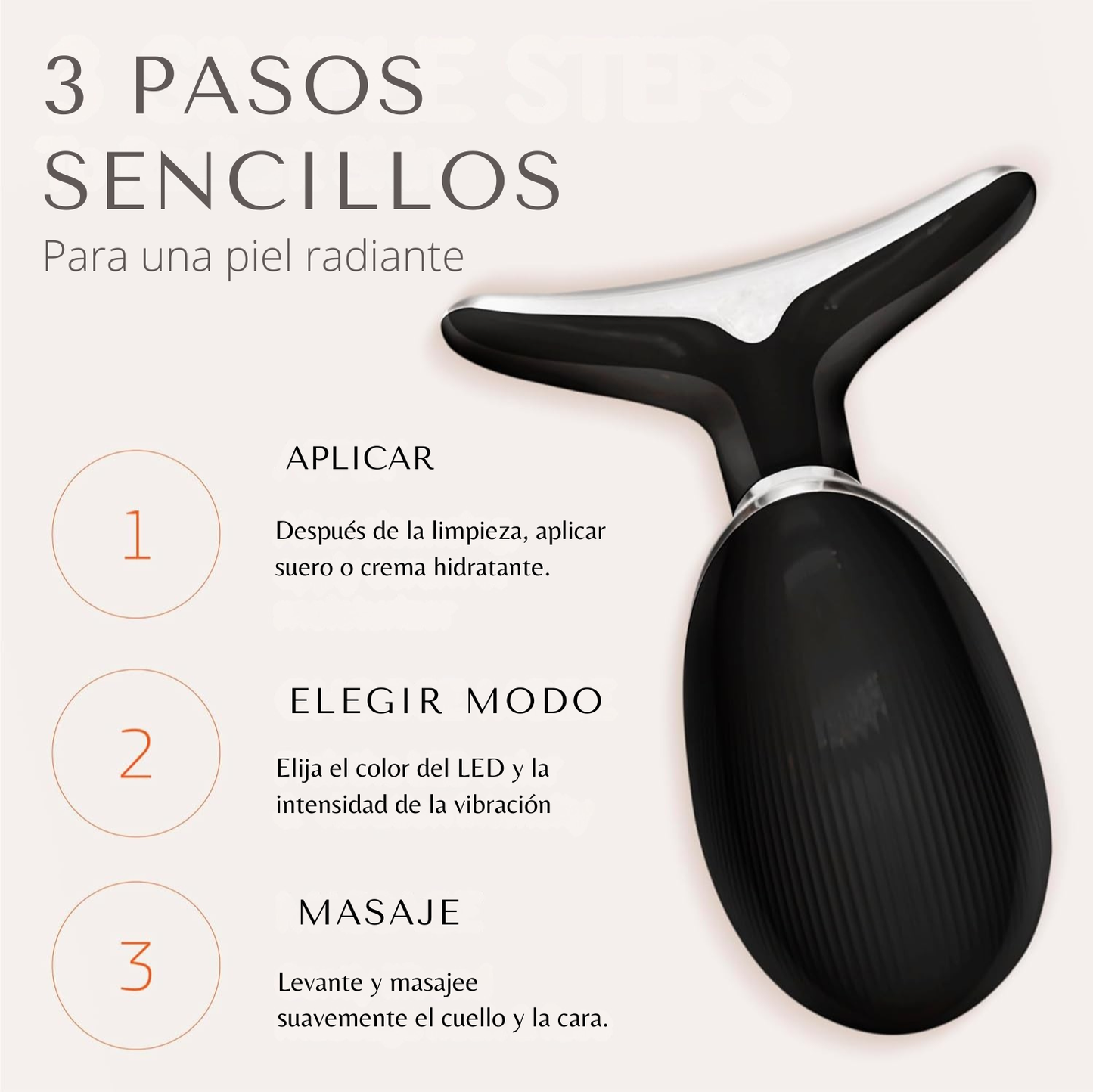 Intense LED Pro® Masajeador Facial y de cuello  7 en 1